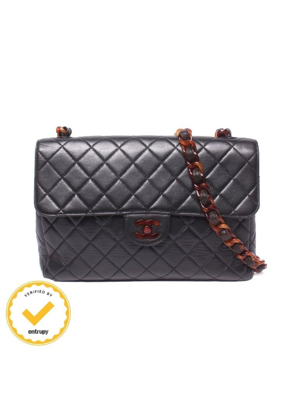 Chanel Chain Shoulder Bag Crossbody Gold Maxi Quilted Single Flap